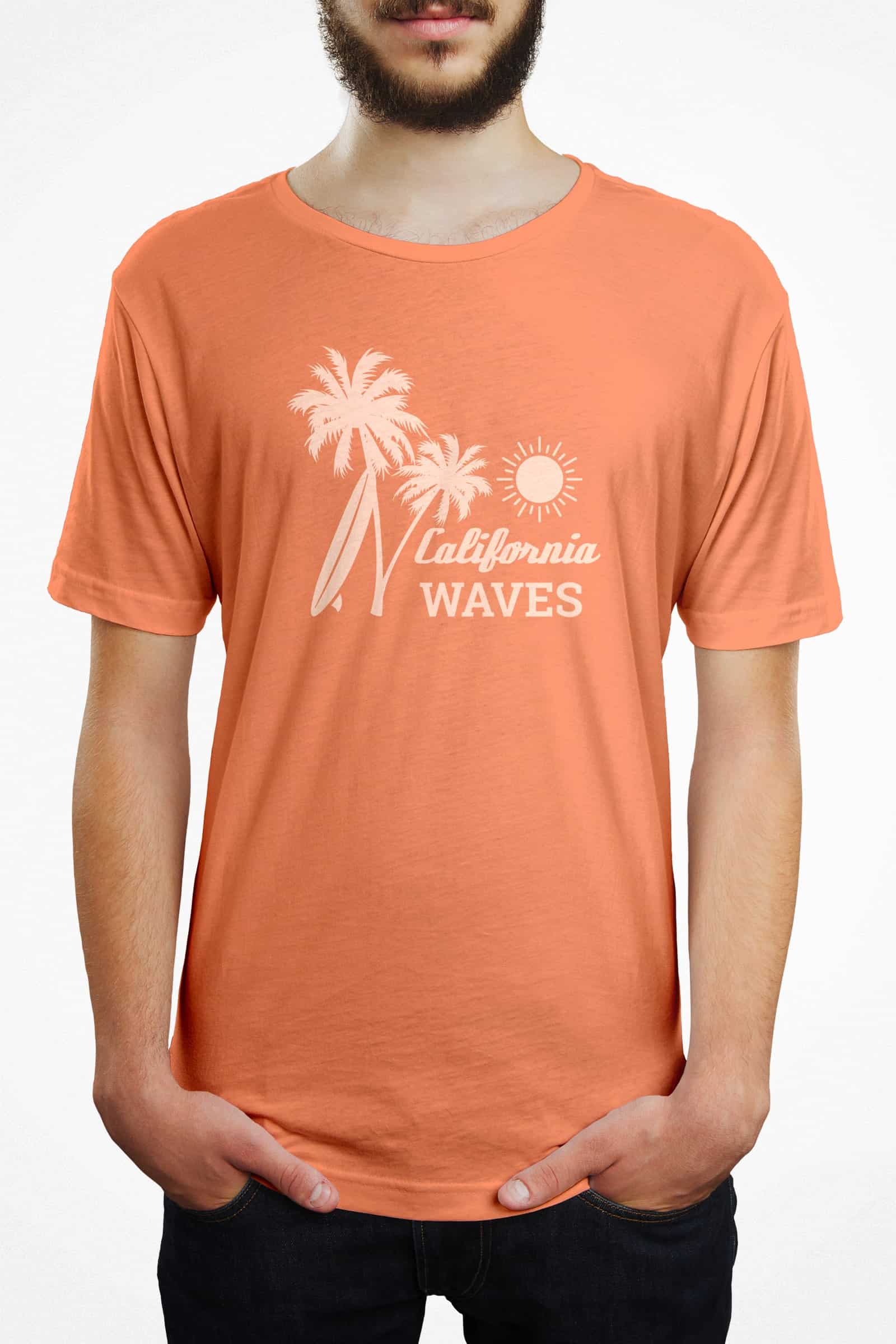 Citrus Wave Cotton Tee - Image 2