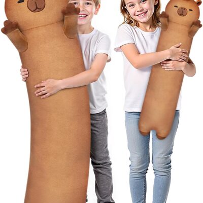 53.2 inch Mewaii Long Cat Plush Body Pillow — Cute Extra-Soft Stuffed Animal Toy & Hugging Cushion (Multiple Sizes & Colors)